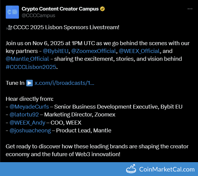 Mantle CCCC 2025 Livestream