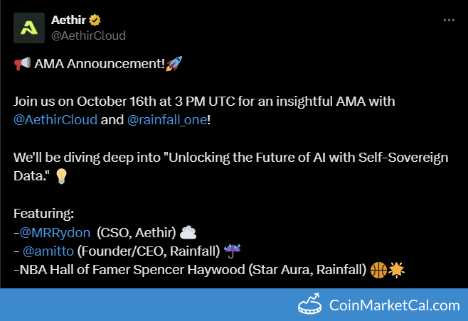 AMA with Rainfall by Aethir