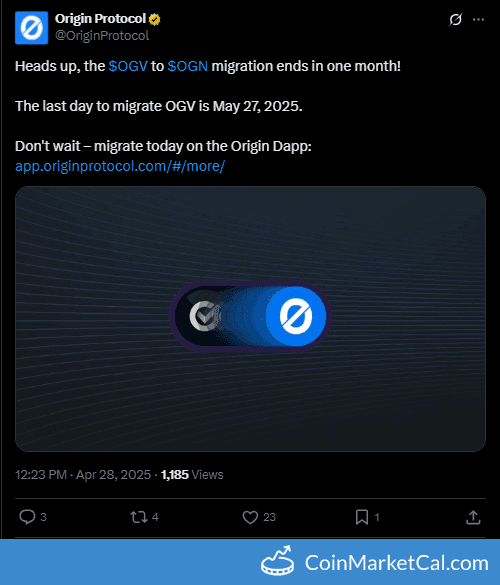 Origin protocol OGV To OGN Migration Ends