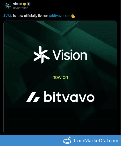 Bitvavo Listing for Vision Token
