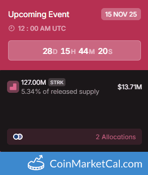 Starknet 127MM Token Unlock