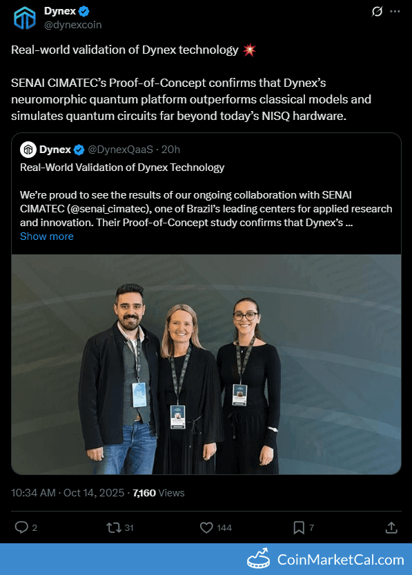 Dynex Proof Of Concept Validated by SENAI CIMATEC