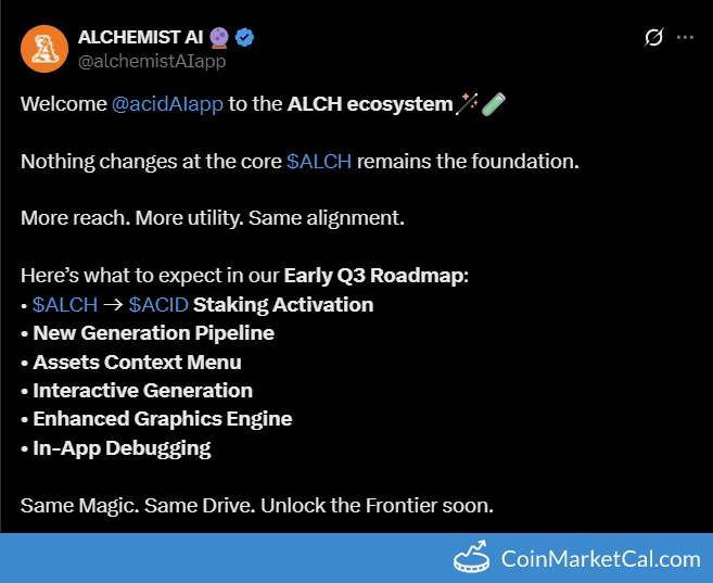 $ALCH to $ACID Staking Activation