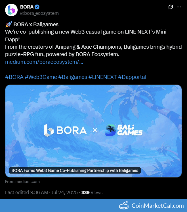 BORA x Baligames Web3 Casual Game Release