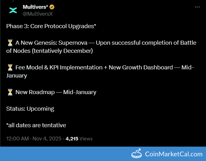 MultiversX A New Genesis: Supernova Release