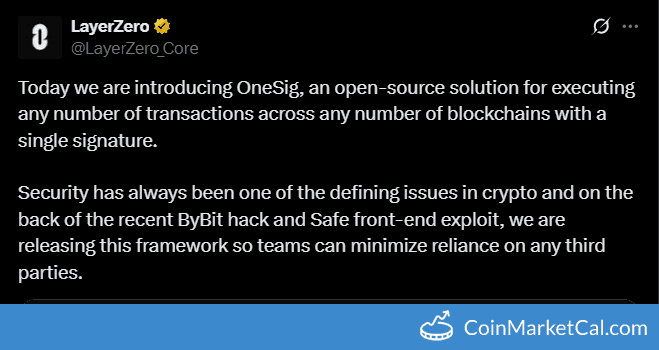 OneSig Launch by LayerZero