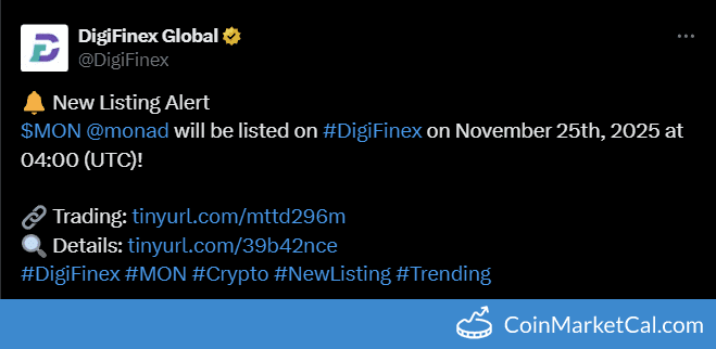 DigiFinex Listing Monad MON/USDT Pair