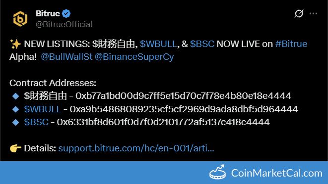 Bitrue Alpha Listing