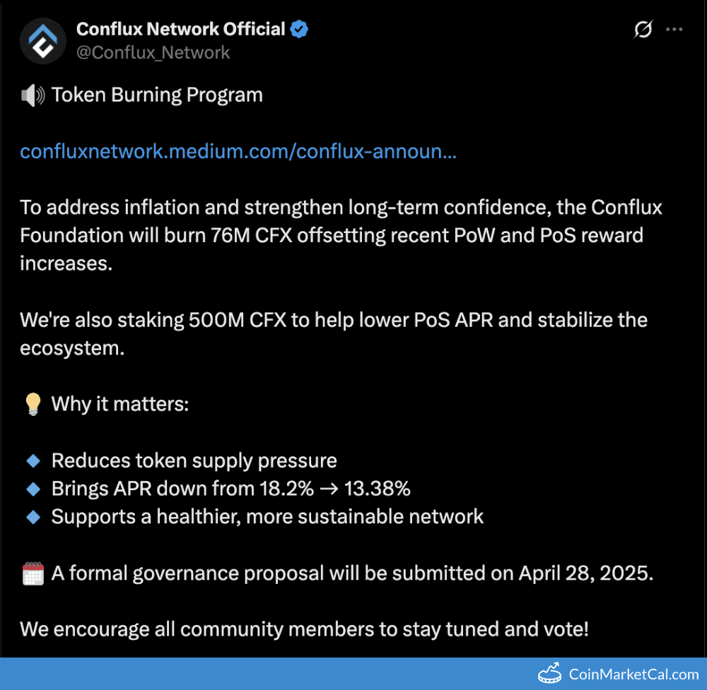 Conflux DAO #14 Voting: CFX Burning and Staking Proposal