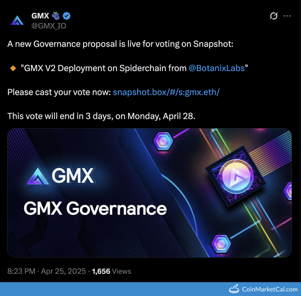 GMX Vote on Deployment on Spiderchain