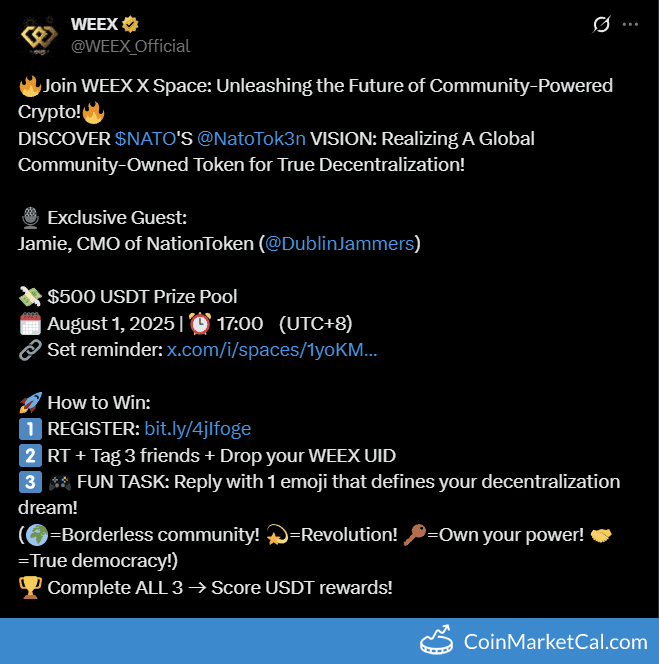 WEEX X Space: $NATO Vision Unveil