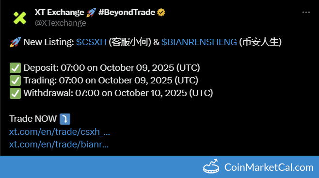 XT.com Listing of BinanceLife with USDT Pairs