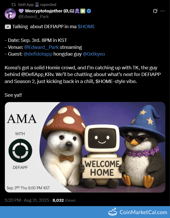 DeFiApp AMA with $HOME Community