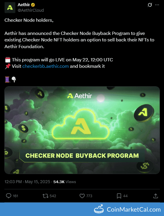 Aethir Checker Node Buyback Program Launch