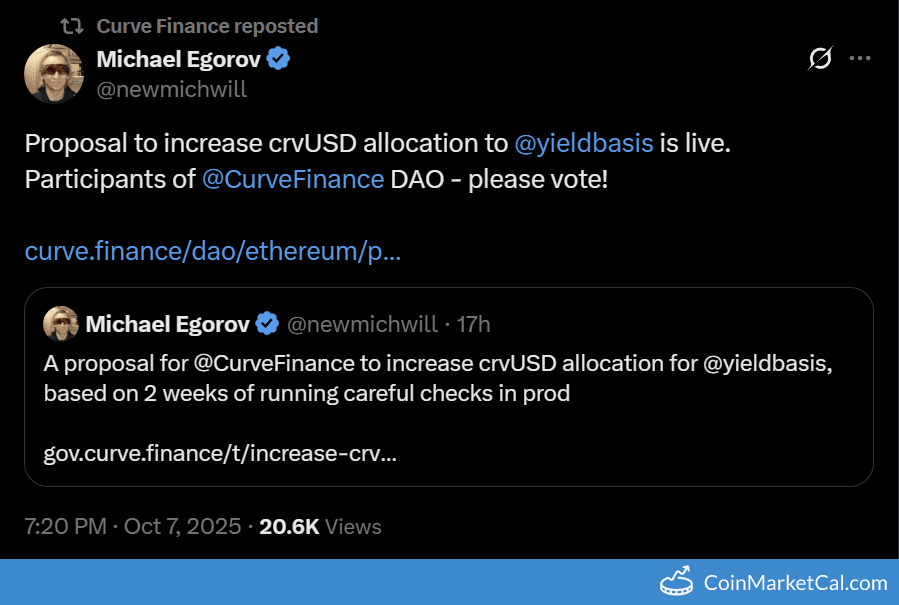 Curve DAO CrvUSD Allocation Vote