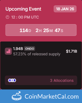 Ondo (ONDO) 1.94B Token Unlock on Jan 18, 2026