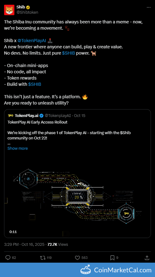 Shib x TokenPlayAI Launch