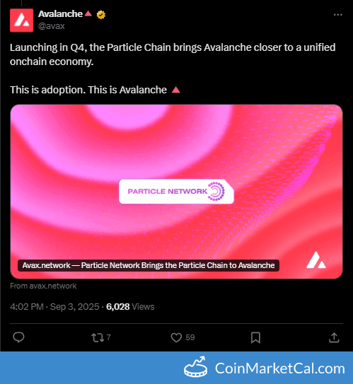 Particle Network Particle Chain Launch on Avalanche