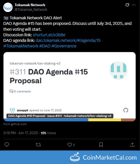 DAO Agenda #15 Voting Begins