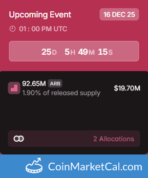Arbitrum 92.65MM Token Unlock