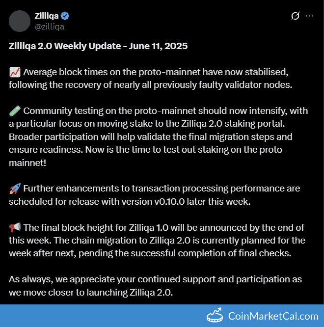 Zilliqa 2.0 Mainnet Migration