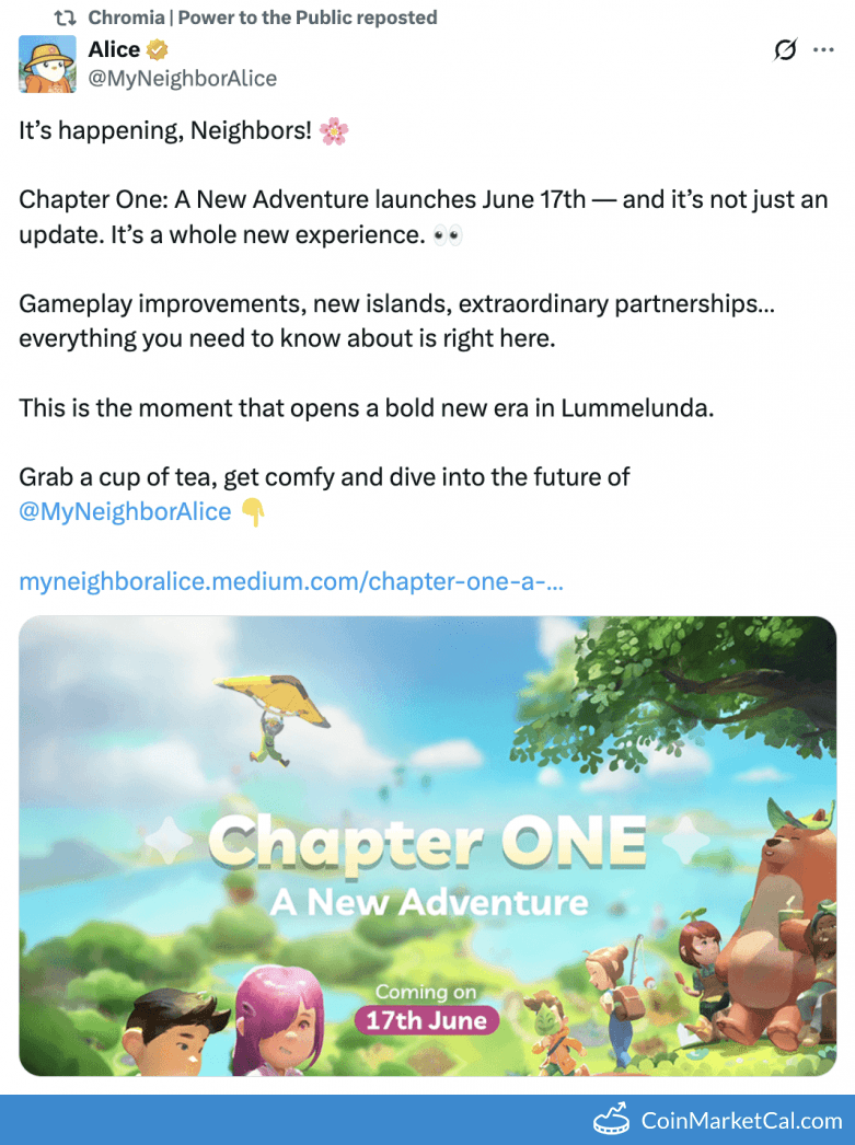 Chapter One: A New Adventure Launch