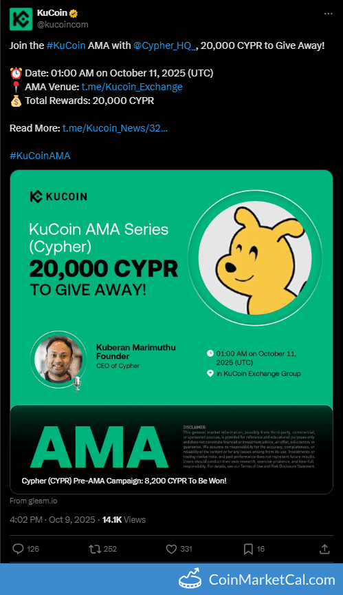 KuCoin X Cypher AMA
