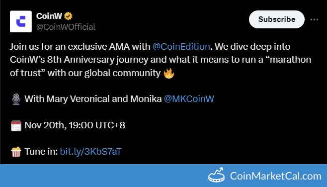CoinW Coin Edition AMA for 8th Anniversary