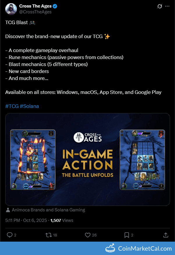 Cross The Ages TCG Blast Update