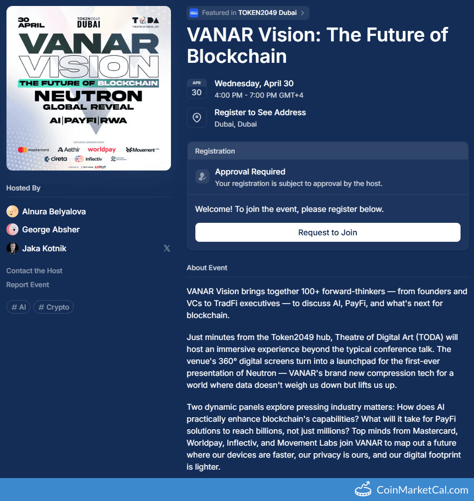 VANAR Vision: The Future of Blockchain Conference 