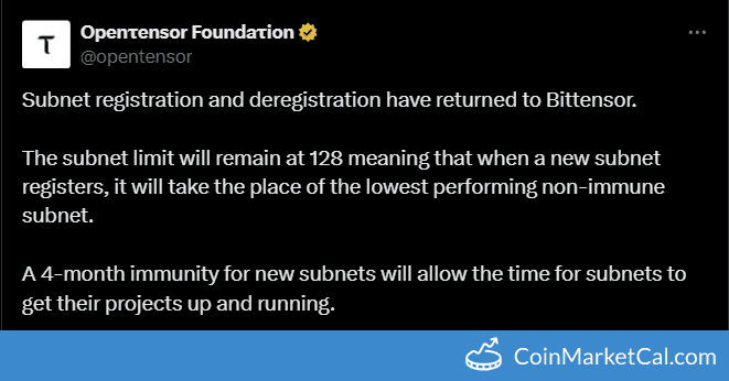 Bittensor Subnet Reg & Dereg