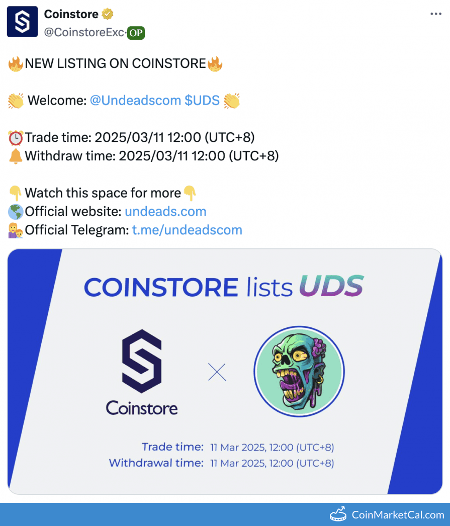 Coinstore Listing