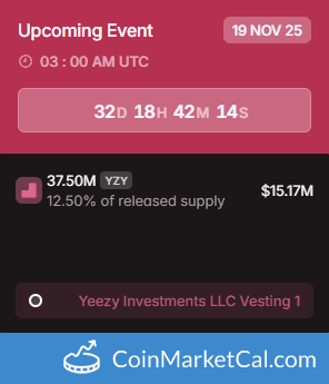 YZY 37.5MM Token Unlock on Nov 19, 2025