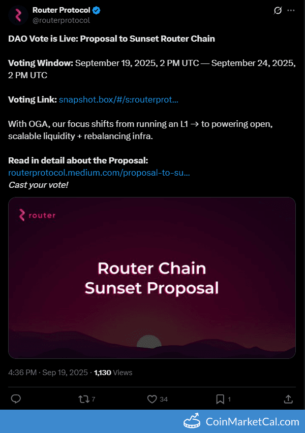 Router Protocol Router Chain Sunset Vote