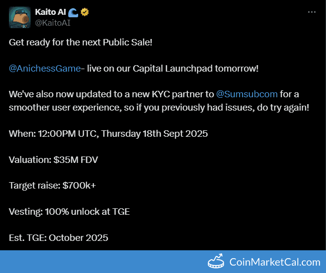 Checkmate TGE October 2025