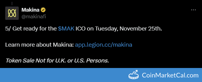 Makina ICO Tokenomics Event