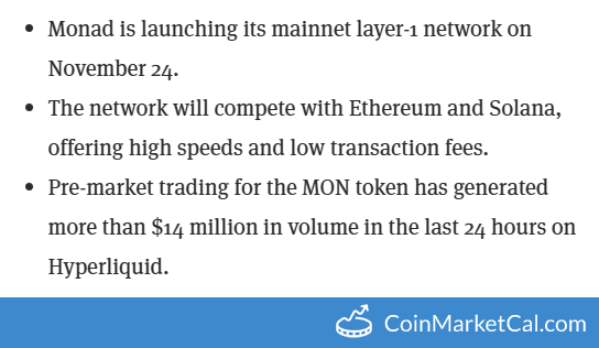 Monad Mainnet Launch