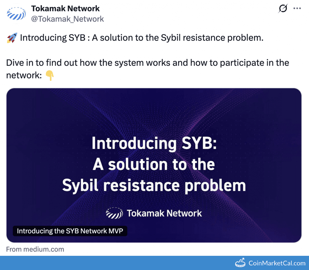 Tokamak Network SYB System Release