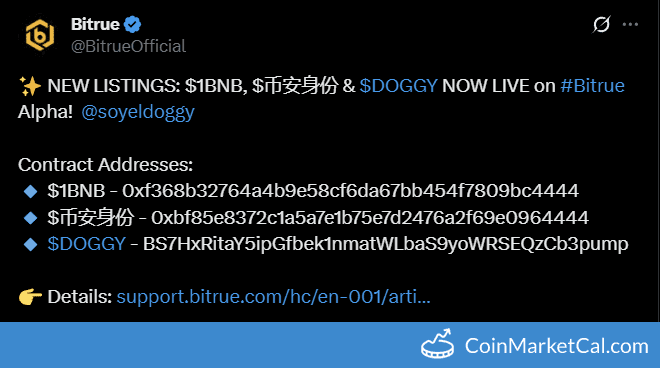 Bitrue Alpha Listing for HOLDER Token on October 9, 2025