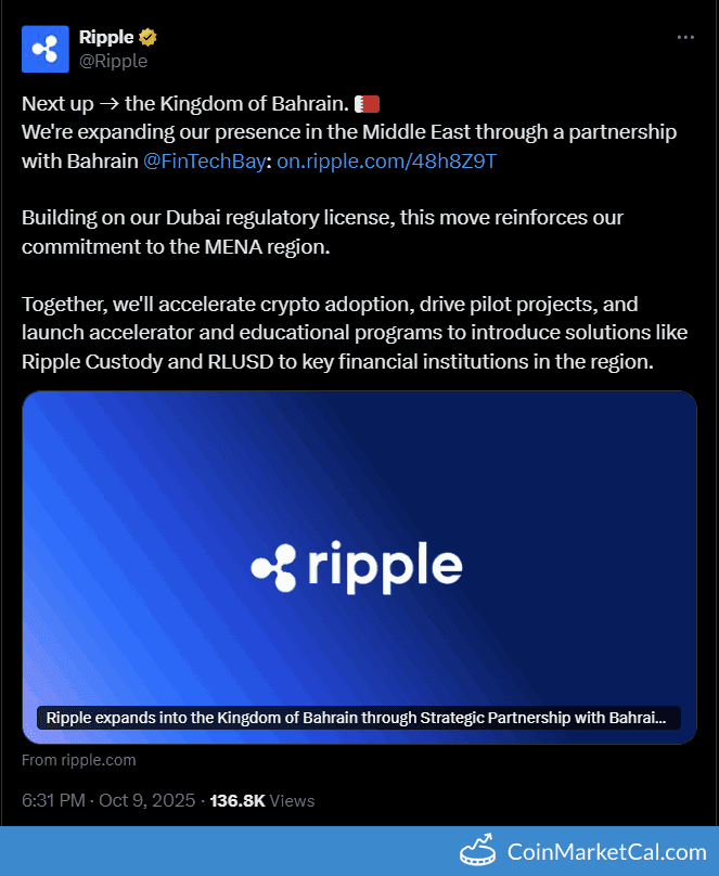 Ripple Kingdom of Bahrain Partnership