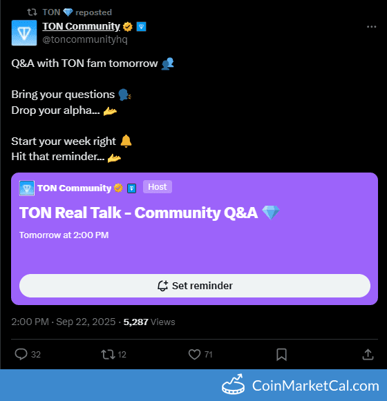 TON (Toncoin) Community AMA Session