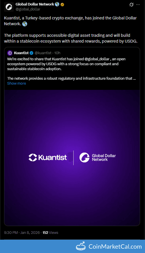 Kuantist Joins Global Dollar Network