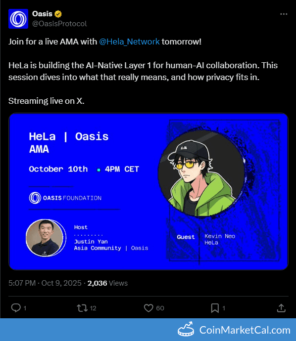 Oasis x HeLa AMA