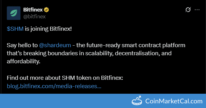 Shardeum (SHM) Listing on Bitfinex