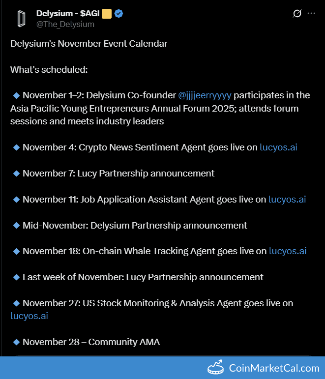 Delysium U.S. Stock Agent Release