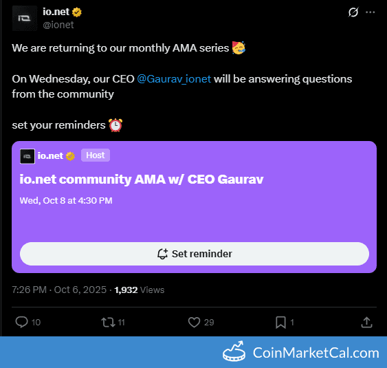 io.net Monthly CEO AMA