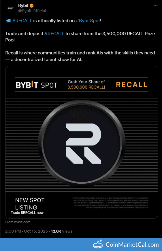 Bybit RECALL Listing