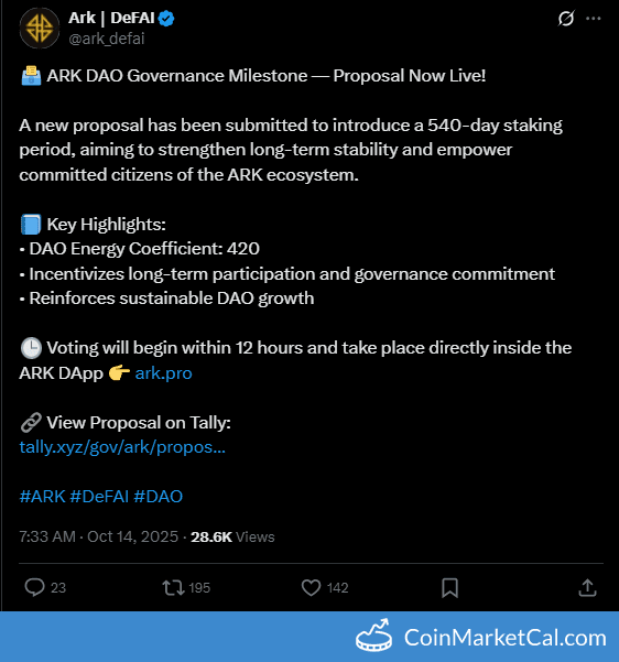 ARK 540-Day Staking Vote