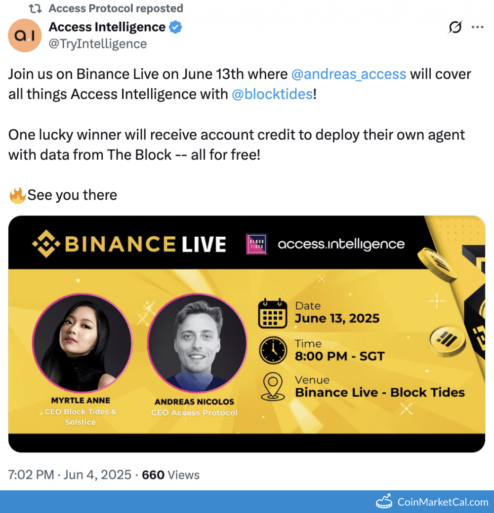 Binance Live: Access Intelligence Showcase