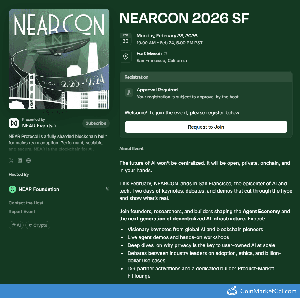 NEAR Foundation NEARCON 2026 SF